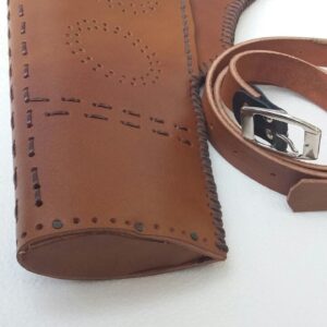 Alternative view of JX305 Arrow Quiver Bag Cow Leather Arrow Tube for Traditional Bow