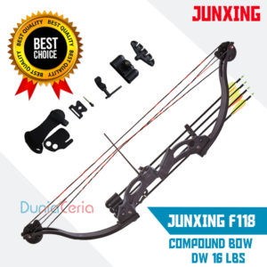 FULLSET Busur Panah Anak Pria Wanita Junxing F118 Compound Bow