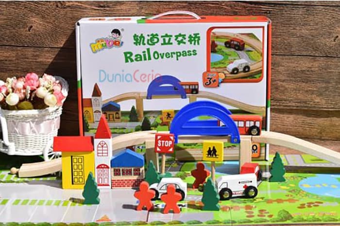 Mainan Edukasi Anak / Edukatif Rail Overpass