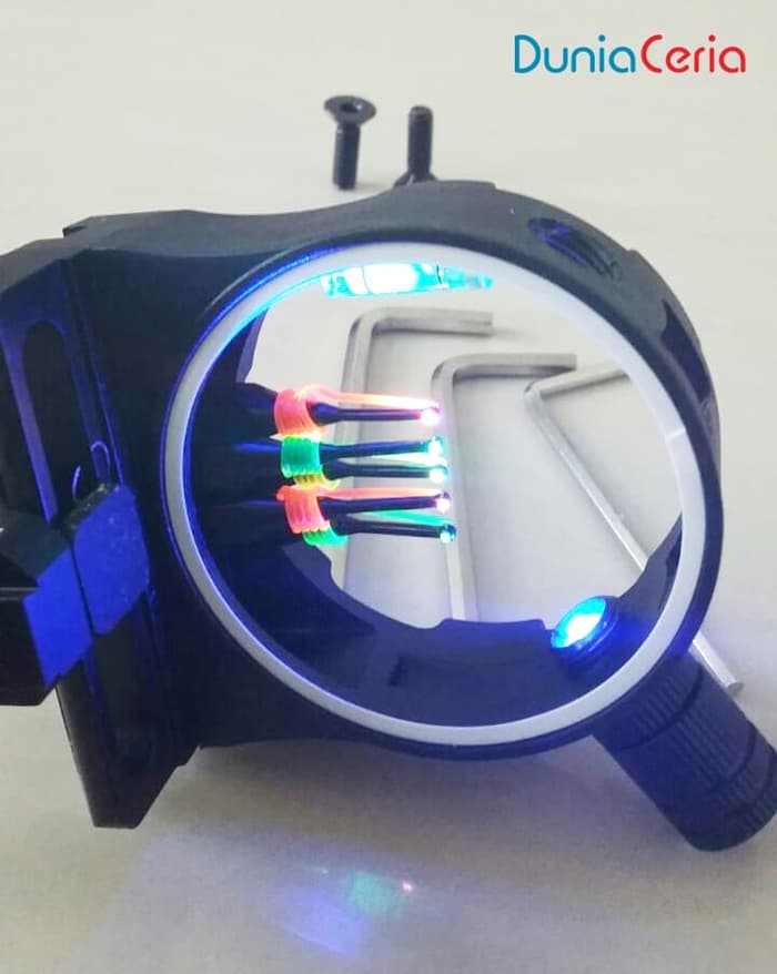 Bow Sight / Visir / Target Sight 5 Pin Optic JX1551 - Gambar 3