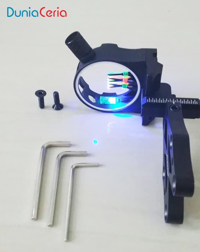 Bow Sight / Visir / Target Sight 5 Pin Optic JX1551 - Gambar 2