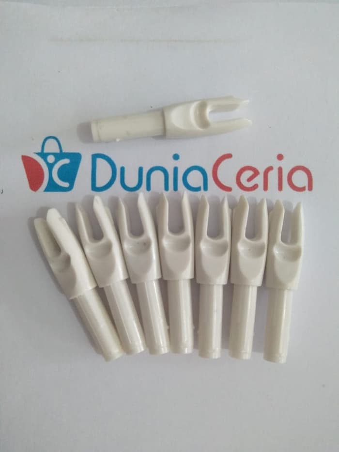 Nock Arrow Carbon ID 6mm White - Gambar 2