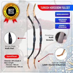Busur Panah Ceria Turkish Horsebow Short Horse Bow