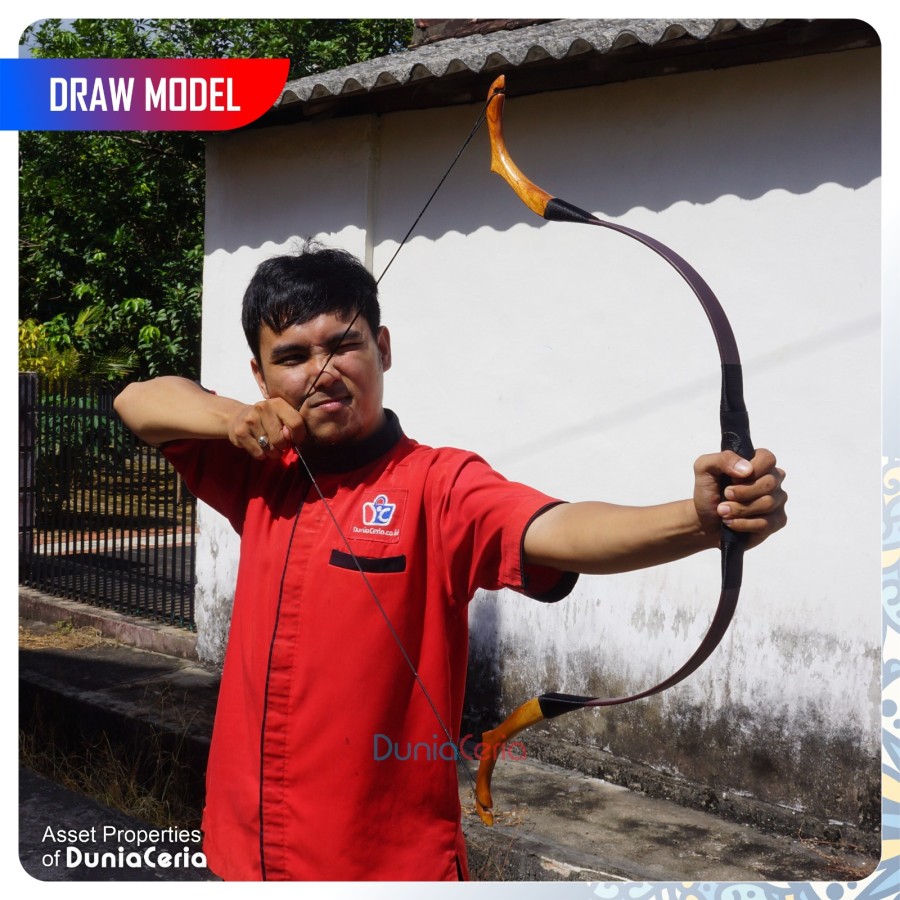 Busur Panah Ceria Turkish Horsebow Short Horse Bow - Gambar 5